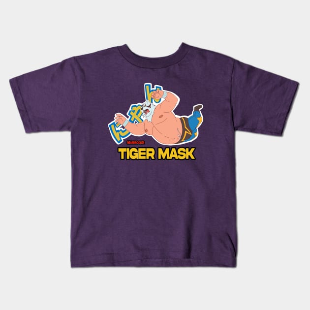 Tiger Mask Wrestling Kids T-Shirt by ghury13